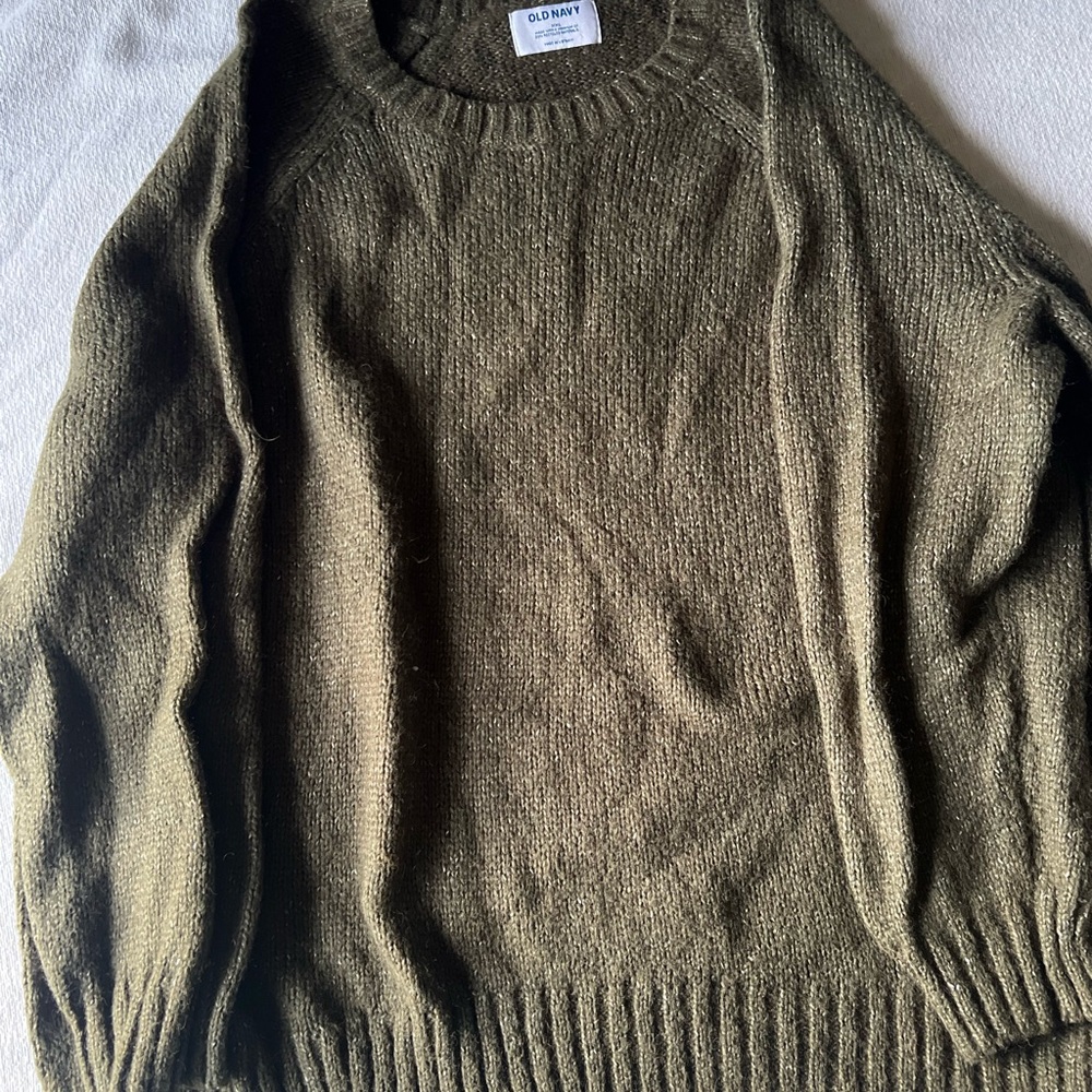 Old Navy Men's Khaki Crewneck Sweater